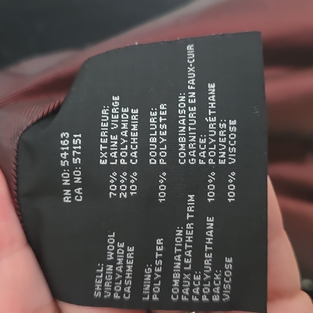 Marc New York Andrew Marc Faux Leather Sleeve Pea Coat - Picture 12 of 16